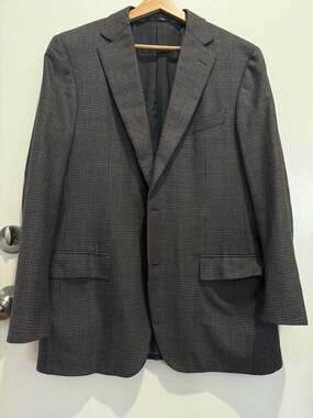 Nordstrom Tailored Ermenegildo Zegna Trofeo 100% Wool Sport Coat Blazer 52R